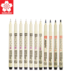 Sakura <span class=keywords><strong>Pigma</strong></span> <span class=keywords><strong>Micron</strong></span> Pen <span class=keywords><strong>ปากกา</strong></span>วาดภาพมืออาชีพ,<span class=keywords><strong>ปากกา</strong></span>หัวเข็ม14ชนิดสำหรับร่างภาพ - Product Image 1