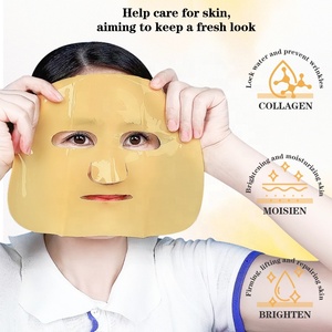 Masque facial en <span class=keywords><strong>bio</strong></span>-<span class=keywords><strong>collagène</strong></span> OEM, Centella, essence de ginseng, masque en feuille hydratant végétalien infusé de rétinol, vitamine C, vrai <span class=keywords><strong>collagène</strong></span> profond - Product Image 3