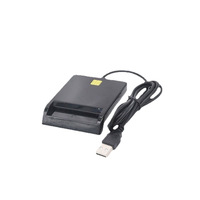 Lecteur de carte à puce USB 2.0 à fente unique pour installation interne, 5V/3V/1.8V, compatible ISO 7816 Classe A/B, lecteur/enregistreur de cartes bancaires ATM