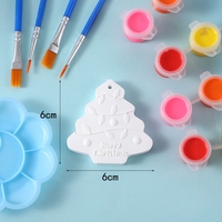 Nouvelle série de Noël du fabricant, peinture DIY, coloriage, poupées en plâtre, jouets éducatifs, tableau de dessin pour enfants