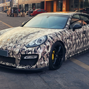 Pellicola Mimetica <span class=keywords><strong>Auto</strong></span> 1.52 X 28M, Vinile Camouflage per Camion, Rotolo di Pellicola Mimetica per Veicoli Militari - Product Image 3