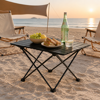Table de camping pliante, mini table d'appoint portable pour la plage, le pique-nique, le jardin, la terrasse, la pêche, les voyages, la randonnée