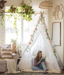 Tipi de Encaje de Lujo de Alta Calidad <span class=keywords><strong>para</strong></span> <span class=keywords><strong>Niñas</strong></span>, Casa de Juegos - Product Image 1