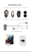 Casque de moto Inveer X9Pro avec intercom, réseau maillé 2.4G pour 10+ motards, communication de groupe duplex, compatible avec Sena & Cardo