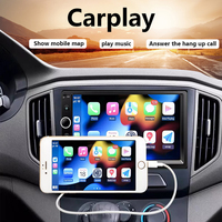 Autoradio Double DIN Stéréo Audio Carplay Bluetooth FM USB Charge + Mirror Link pour IOS Android 7" Lecteur Vidéo MP4 MP5 de Voiture Youtube