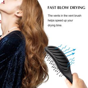 Brosse à <span class=keywords><strong>cheveux</strong></span> incurvée pour hommes et femmes longue et fine brosse à <span class=keywords><strong>cheveux</strong></span> épaisse pour <span class=keywords><strong>cheveux</strong></span> secs ou humides sans statique et résistante à la chaleur - Product Image 5