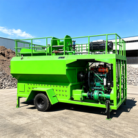 Hydroseeder 3000L pour la végétalisation des pentes montagneuses avec canon de pulvérisation longue portée jusqu'à 85 mètres
