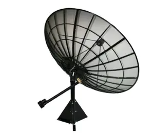 극 또는 극 지 메쉬 안테나 C 밴드 FTA 1.8m 고체 위성 접시 180cm 프라임 포커스 TV 수신기