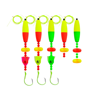 FTK Ensemble de pêche au poisson-chat performant avec flotteur, rig à sonnette, montages Santee Cooper et bouée verticale en ABS pour <span class=keywords><strong>la</strong></span> pêche en mer depuis bateau 18-22cm - Product Image 1