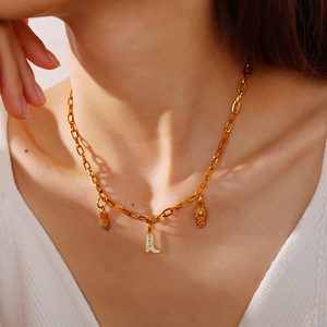 จี้รองเท้าบูทสไตล์ยุโรปอเมริกัน ทำจากโลหะผสมสังกะสี เหมาะสำหรับทุกเพศ ใช้ตกแต่งเครื่องประดับ DIY - Product Image 4