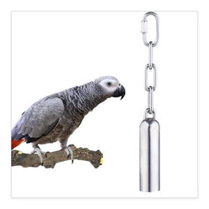 Usine CNC Usinage Fraisage En Acier Inoxydable Euphonieux Cloche Pet Jouet À La Mode Cage Oiseau Jouets Perroquets Chaîne - Product Image 1