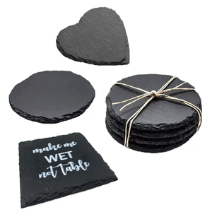 STARUNK Vente en gros de sous-verres en <span class=keywords><strong>ardoise</strong></span>, sous-verres noirs de 4 pouces pour la gravure au laser, sous-verres carrés en pierre <span class=keywords><strong>d</strong></span>'<span class=keywords><strong>ardoise</strong></span> - Product Image 6