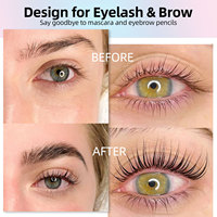 Kit de teinture pour sourcils et cils professionnel 2-en-1, kits de teinture pour cils à marque privée, kit de teinture semi-permanente pour sourcils pour salon