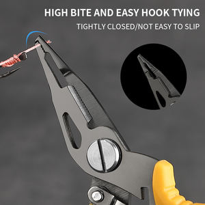 KLIFISHING 2CR13 Baja Tahan Karat dengan Lapisan Titanium Alat Pancing Tang Pembuka Cincin, Tang Pancing Gunting - Product Image 5