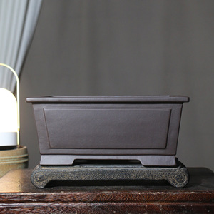 Maceta Rectangular Zisha, Estilo Chino Clásico, Maceta para Bonsái, Maceta Grande, Maceta Tipo Manger - Product Image 4