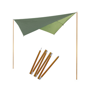 Qiyun Trung Tâm Cực Lều 25Mm Đường Kính 240Cm Chiều Dài Nhôm Tùy Chỉnh Anodized Có Thể Gập Lại Cắm Trại Tarp Tán Nhôm Lều Cực - Product Image 3