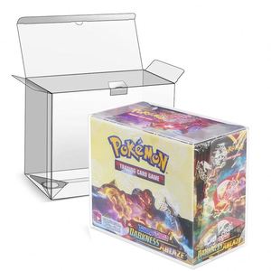 FX High Quality English Booster Pack Box Display Case TCG <b>Cards</b> Clear PET/PVC Lightweight Easy Fold No Closure - Product Image 1