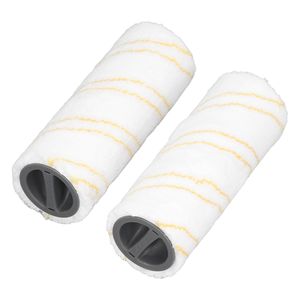 แปรงทำความสะอาดพื้นแข็ง ลูกกลิ้งทดแทน ไมโครไฟเบอร์ ซักได้ ใช้ได้ทั้งแบบเปียกและแบบแห้ง สำหรับเครื่อง Karcher FC3 FC3D <span class=keywords><strong>FC5</strong></span> FC5D FC7 สีเหลือง - Product Image 4