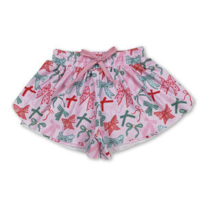 RTS/OEM/ODM Shorts Estivi per Bambine con Fiocchi Rosa, Verdi e <span class=keywords><strong>Rossi</strong></span>, Vari Stili Disponibili, Abbigliamento per Bambine - Product Image 3