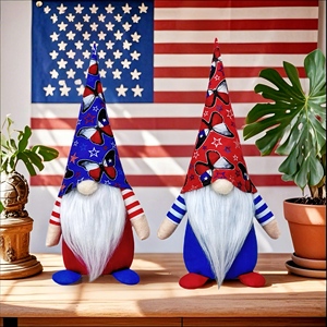 Decorazioni per il Giorno dell'Indipendenza di <span class=keywords><strong>Capodanno</strong></span>: bambole gnomi per le festività americane, bambole senza volto e peluche di Rudolf - Product Image 1