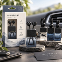 Diffuseur d'ambiance pour voiture en verre 8ml 10ml avec bouchon en bois – Flacon de parfum suspendu