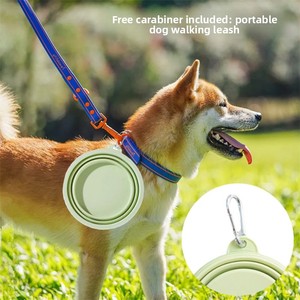Tazón Plegable para <span class=keywords><strong>Perros</strong></span> en Colores Macaron, Portátil, para Beber al Aire Libre y Recipiente de Silicona para Alimentar Mascotas - Product Image 3