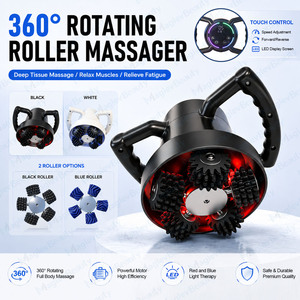 360 °   เครื่องนวดตัวไฟฟ้าแบบหมุนได้ ปรับความแรงได้ พร้อมฟังก์ชั่นเดินหน้า/ถอยหลัง สำหรับไหล่ คอ หลัง หน้าท้อง ขา ใช้ในบ้าน - Product Image 2