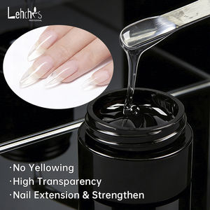 Lehchis 15ml 3 en 1 Gel Duro Transparente Autonivelante Sin Sensación de Quemadura para Fortalecimiento y Construcción de Uñas, Marca Privada - Product Image 4