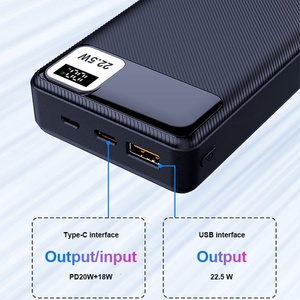 Chargeur rapide intelligent d'extérieur à affichage numérique, Power Bank d'urgence 20000 mAh 10000 mAh, PD 22,5 W, vente en gros à prix réduit - Product Image 4