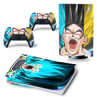 Autocollants en vinyle colorés pour la console et la manette de jeu Playstation 5 Ps5, skins, accessoires de jeu