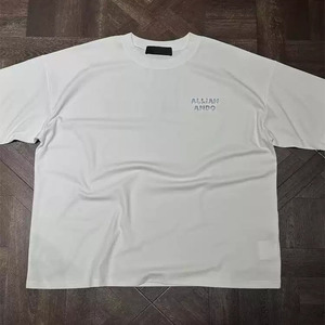 <span class=keywords><strong>T</strong></span>-<span class=keywords><strong>shirt</strong></span> Estive Personalizzate con Strass per Uomo, 100% Cotone, Magliette Oversize <span class=keywords><strong>Bianche</strong></span> con Decorazioni in Cristallo - Product Image 3