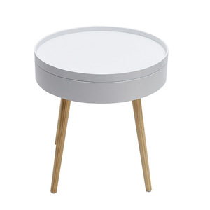 <span class=keywords><strong>Table</strong></span> <span class=keywords><strong>de</strong></span> <span class=keywords><strong>Chevet</strong></span> Nordique Simple Tendance avec Rangement, Petite <span class=keywords><strong>Table</strong></span> d'Appoint/Café – Offre Spéciale - Product Image 1