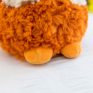 Ensemble de jouets en peluche d'animaux de la jungle - Chèvre, <span class=keywords><strong>loup</strong></span>, <span class=keywords><strong>renard</strong></span> et ours brun super doux, rembourrage en coton PP, compagnon anti-stress et cadeau - Product Image 5