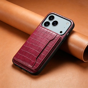 Étui de téléphone portefeuille en cuir PU de luxe Denior avec texture, protection d'appareil photo, protection d'écran, support de carte adhésif et fonction support - Product Image 5