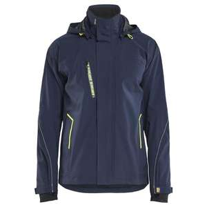 BLAKLADER - 448319178633S Chaqueta impermeable stretch Azul marino oscuro/Amarillo-EAN 7330509947777 PROTECCIÓN PARA TODOS LOS TIEMPOS - Product Image 1