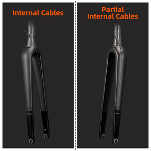 Forcella Anteriore TOSEEK per Bici Gravel, Interamente in Carbonio, Cavi Interni, Freno <span class=keywords><strong>a</strong></span> Disco, Sgancio Rapido, Ultraleggera - Product Image 4