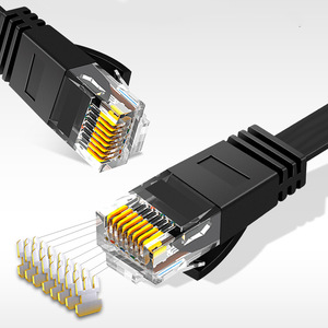 Tùy chỉnh nhà sản xuất cáp phẳng CAT5e CAT6 RJ45 vá dây Ethernet Cáp mạng - Product Image 2