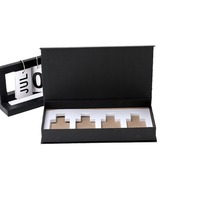 Boîte à parfum personnalisée en carton gris magnétique, boîte cosmétique rectangulaire à rabat, boîte cadeau de style livre, emballage personnalisé vide