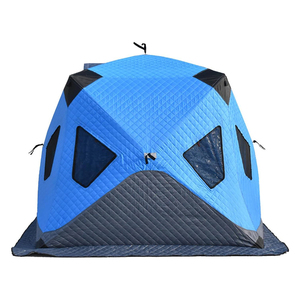 Ağır Hizmet Tipi 3-4 Kişilik Açık Hava Üç Katmanlı Kamp Çadırı Geniş Alanlı Kış Çadırı Dört Mevsim Açılır Kapanır Oxford Yalıtımlı Buz Balıkçılığı Çadırı - Product Image 2