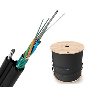 Câble <span class=keywords><strong>Ethernet</strong></span> à fibre optique personnalisé Gytc8S, 12-24 cœurs, tube lâche, torsion, figure 8, autoportant, coaxial, RJ45, G652D, extérieur - Product Image 1