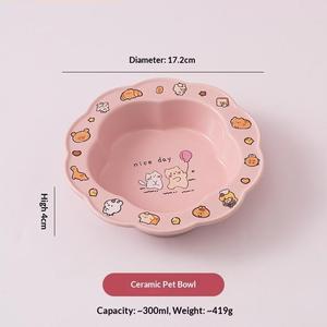 Comedero Elevado de Cerámica para Gatos con Soporte Acrílico, Protección para el Cuello, Plato Elevado para Comida y Agua, Anti-Manchas Negras en la <span class=keywords><strong>Barbilla</strong></span> - Product Image 6