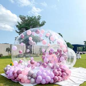 Funworldsport personnalisé clair 3 mètres ballon dôme tente gonflable bulle maison gonflable pour les locations de fête - Product Image 6