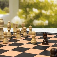 Usine nouveau design jeu d'échecs professionnel personnalisé jeux d'échecs de luxe échiquier