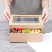 Plateau de service à succès pour gâteaux, fruits et desserts avec couvercle