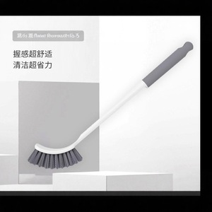 <b>Long</b>-<b>Handled</b> <b>Toilet</b> <b>Brush</b> Nylon Bristles Clean <b>Toilet</b> Household Use - Product Image 2