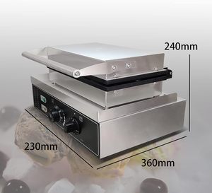 <span class=keywords><strong>Machine</strong></span> à gaufres électrique professionnelle moderne en acier inoxydable antiadhésive, 10 moules en forme de vagin et de palourde - Product Image 5