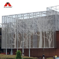 Panneau de façade perforé pour mur-rideau décoratif en aluminium, personnalisable, revêtement extérieur de bâtiment résidentiel Alumtimes