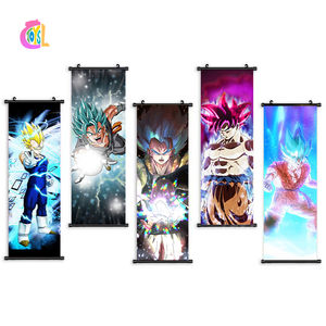 2023 Neuankömmling Hd Airbrush Wandbehang Beliebte Super Saiyajin Goku Poster Dekorative Malerei Anime Dragon Balls Scroll Poster