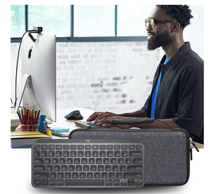 Étui de rangement rigide étanche en EVA pour clavier sans fil <span class=keywords><strong>Logitech</strong></span> <span class=keywords><strong>MX</strong></span> Keys Mini avec éclairage - Design minimaliste, pratique pour les voyages - Product Image 6