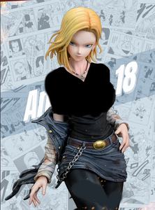 SE7 <span class=keywords><strong>Art</strong></span> Figurine de collection en résine personnalisée peinte à la main, abstraite, dessin animé 3D, <span class=keywords><strong>Dragon</strong></span> <span class=keywords><strong>Ball</strong></span> Z, Android 18 - Product Image 5